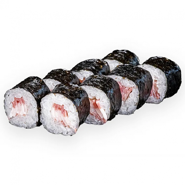 Маки с беконом