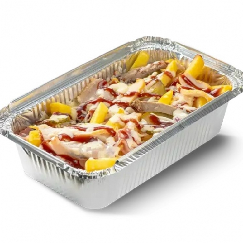 Запечёный картофель с малосольными огурцами