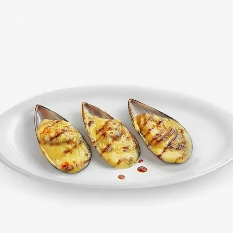 Запеченные мидии